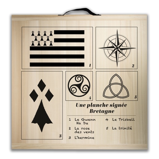 [3407] Kit de jeu de palets breton - Une planche signée Bretagne