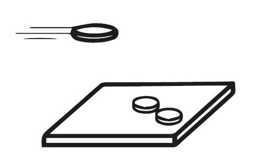 Kit planche (70 x 70 cm) + Jeu de Palets Bretons - 1 à 6 - BCD Jeux