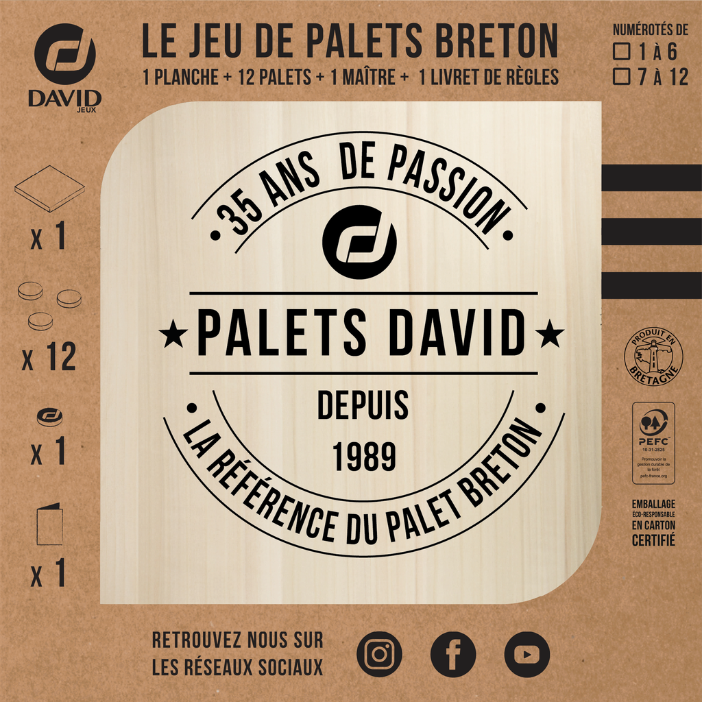Kit de jeu de palets breton - Edition Spéciale 35 ans -