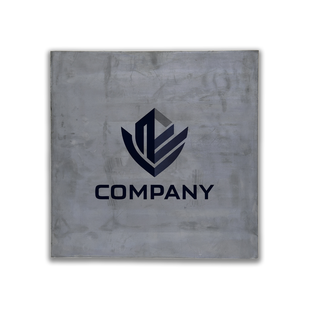 Plaque plomb 45 x 45 x 7 mm personnalisée & sa housse