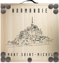 [3926] Kit de jeu de palets breton - Normandie - Mont St Michel