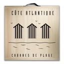 Kit de jeu de palets breton - Côte Atlantique - Cabanes de plage