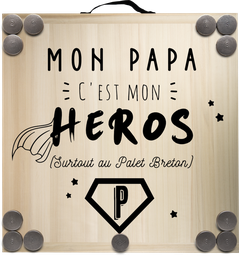 [3483] Kit de jeu de palets breton - Mon Papa, mon Héros