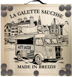[3414] Kit de jeu de palets breton - Le food truck Galette Saucisse