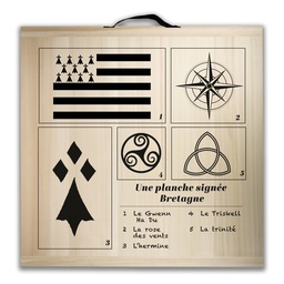 [3407] Kit de jeu de palets breton - Une planche signée Bretagne
