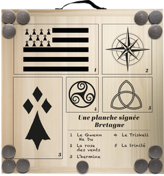 [3407] Kit de jeu de palets breton - Une planche signée Bretagne