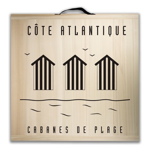 [3957] Kit de jeu de palets breton - Côte Atlantique - Cabanes de plage