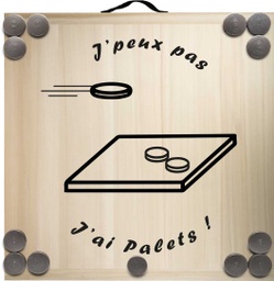 [4008] Kit de jeu de palets breton - J'peux pas j'ai palets