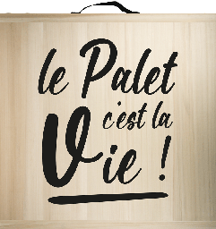 [4473] Kit de jeu de palets breton - Le Palet c'est la vie -
