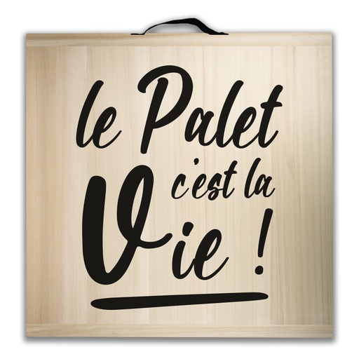[4473] Kit de jeu de palets breton - Le Palet c'est la vie -