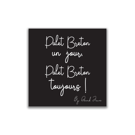 [4589] La chiffonnette noire DAVID Jeux - Palet Breton un jour, Palet Breton toujours  -