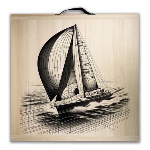 [4992] Kit de jeu de palets breton - Voilier sous SPI